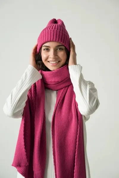 Комплект шапка и шарф ПРв 099-2 от компании Т.С.Т.